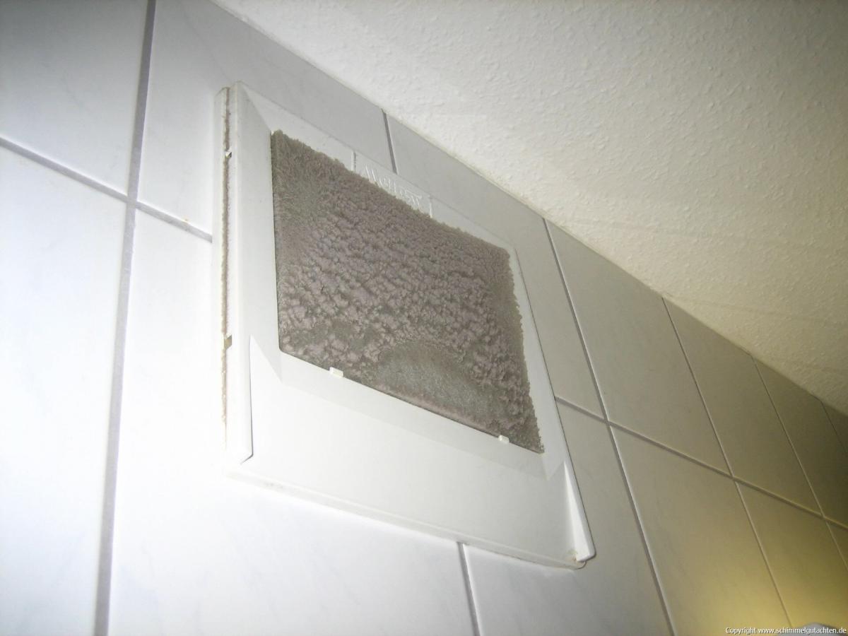 Verschmutzte Filtermatte